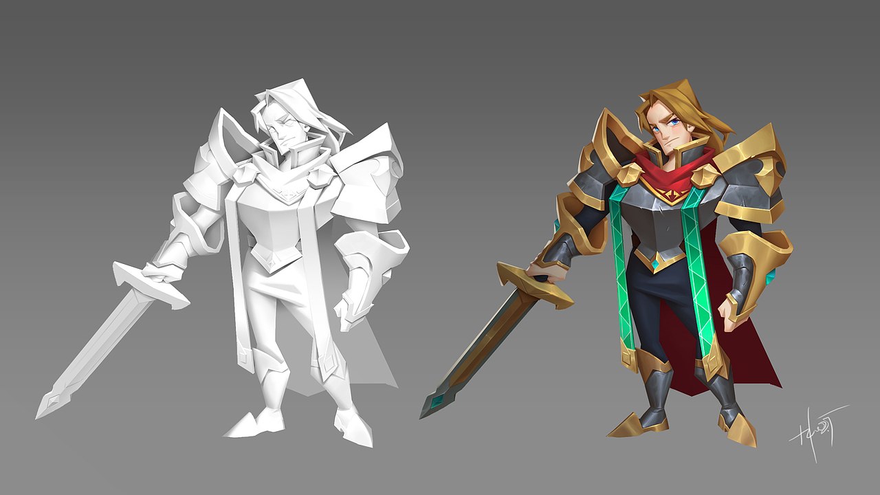 2套上色风格的欧美q版|网页|游戏/娱乐|猫g_g_原创作品-站酷zcool