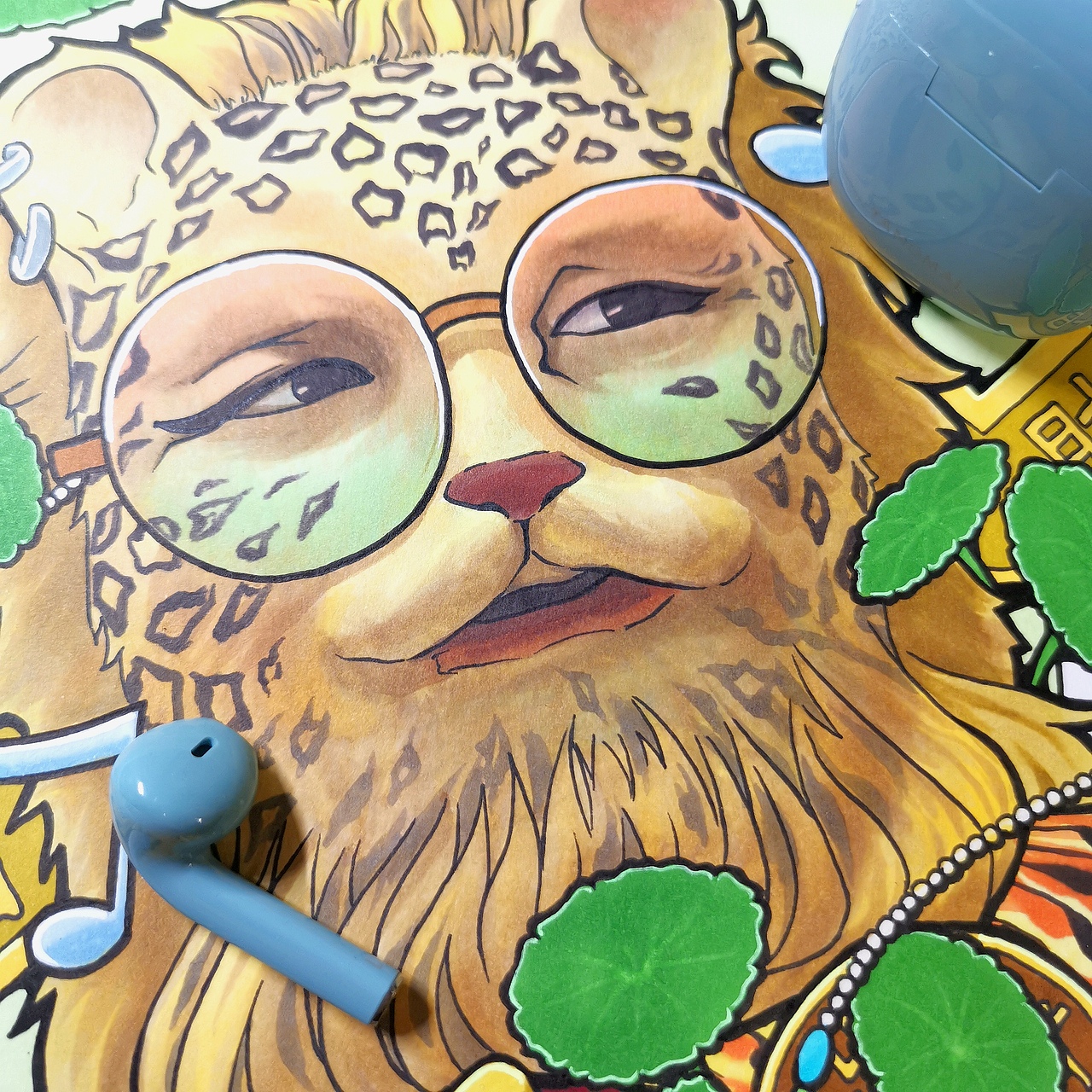 【手绘】万物皆可金钱豹💰