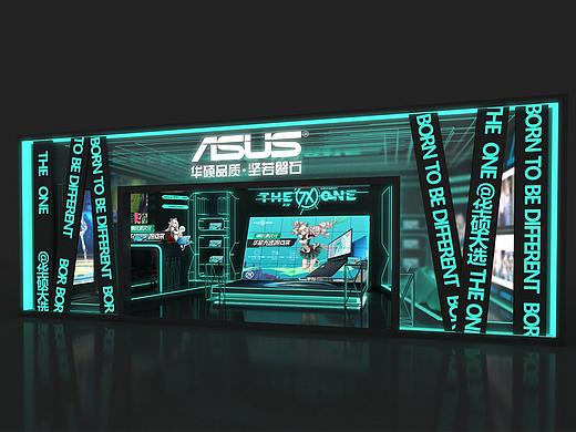 华硕展台/科技感/线条感
