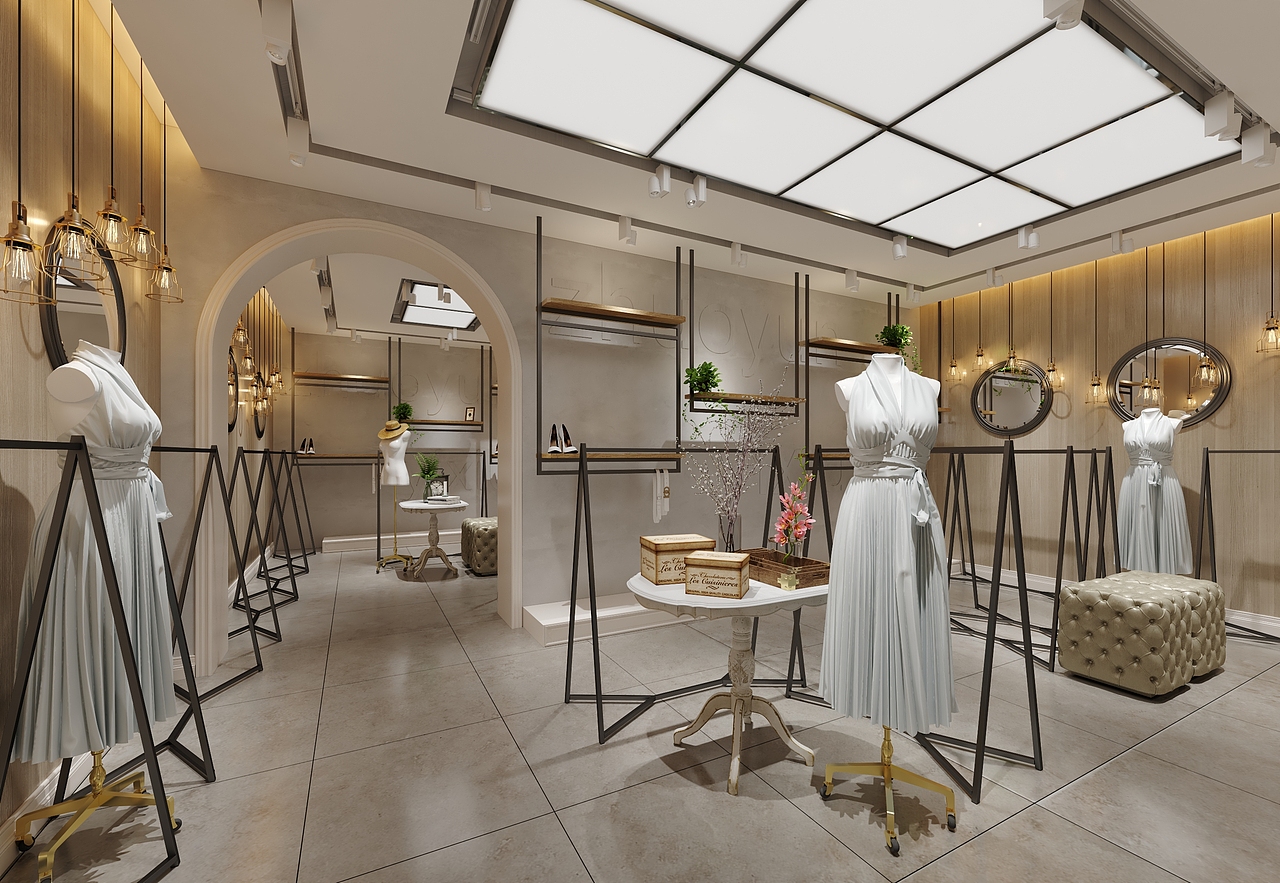 郑州桐柏路女装店空间设计（图ZMjgwNDUzNTM2） - 商业空间设计 - 站酷设计师波斯王子原创素材 - 站酷ZCOOL