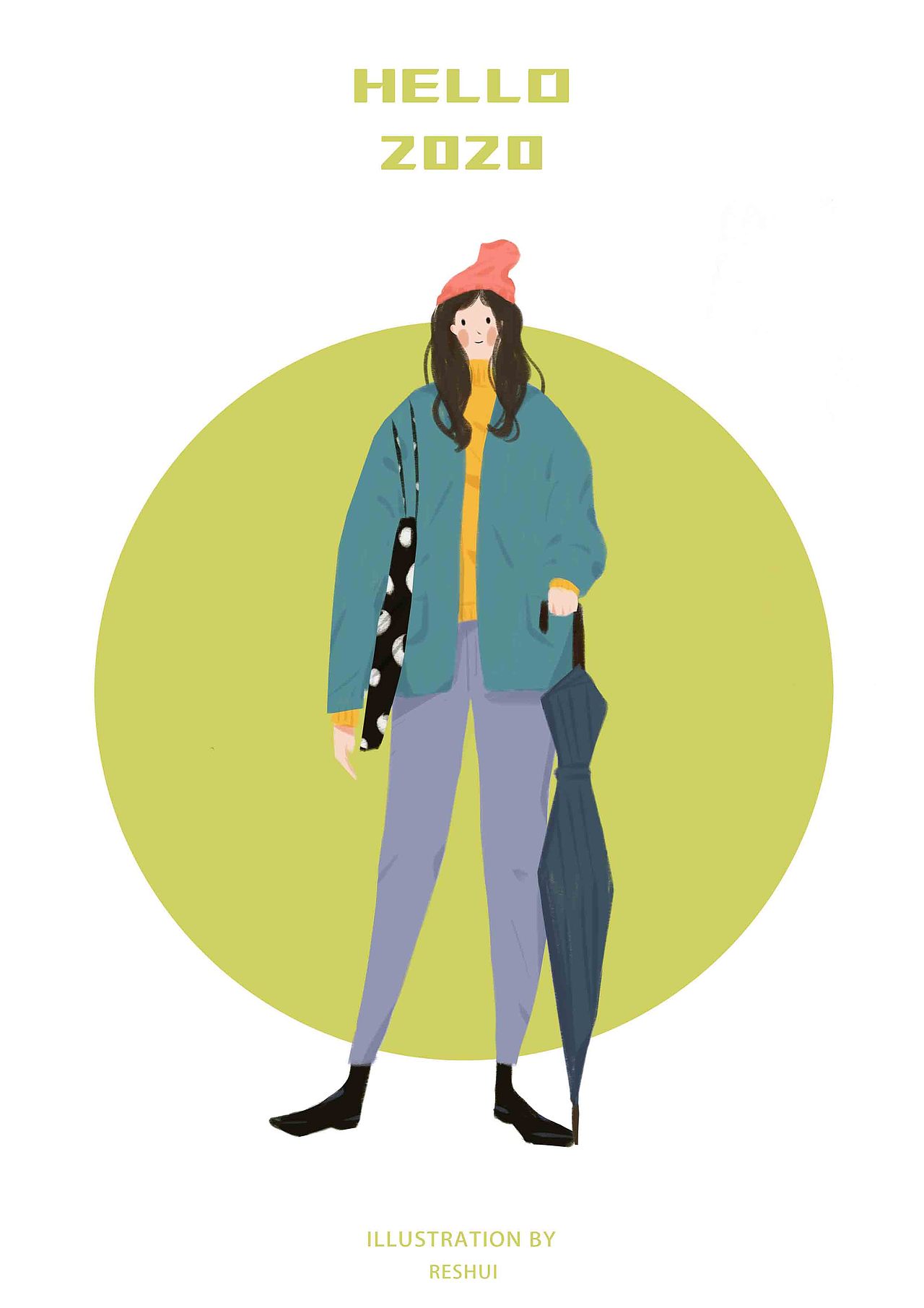 HELLO 2020（图ZMTkxMDQ3MzA0） - 艺术插画 - 站酷设计师ReShui热水原创素材 - 站酷ZCOOL