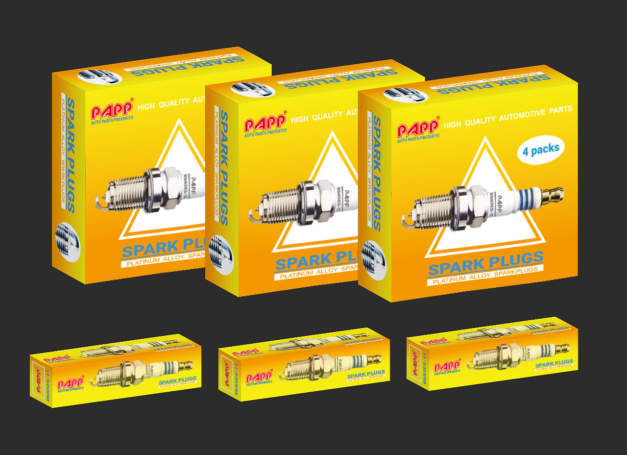 汽配零件 × 火花塞包装套盒设计方案展示 × 2018