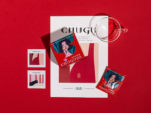 出古时光茶饮 品牌设计 包装设计 休闲袋泡茶 女性轻奢