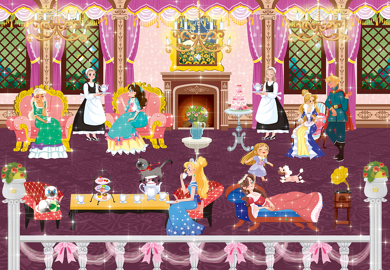 全景创意磁力贴:闪亮闪亮小公主