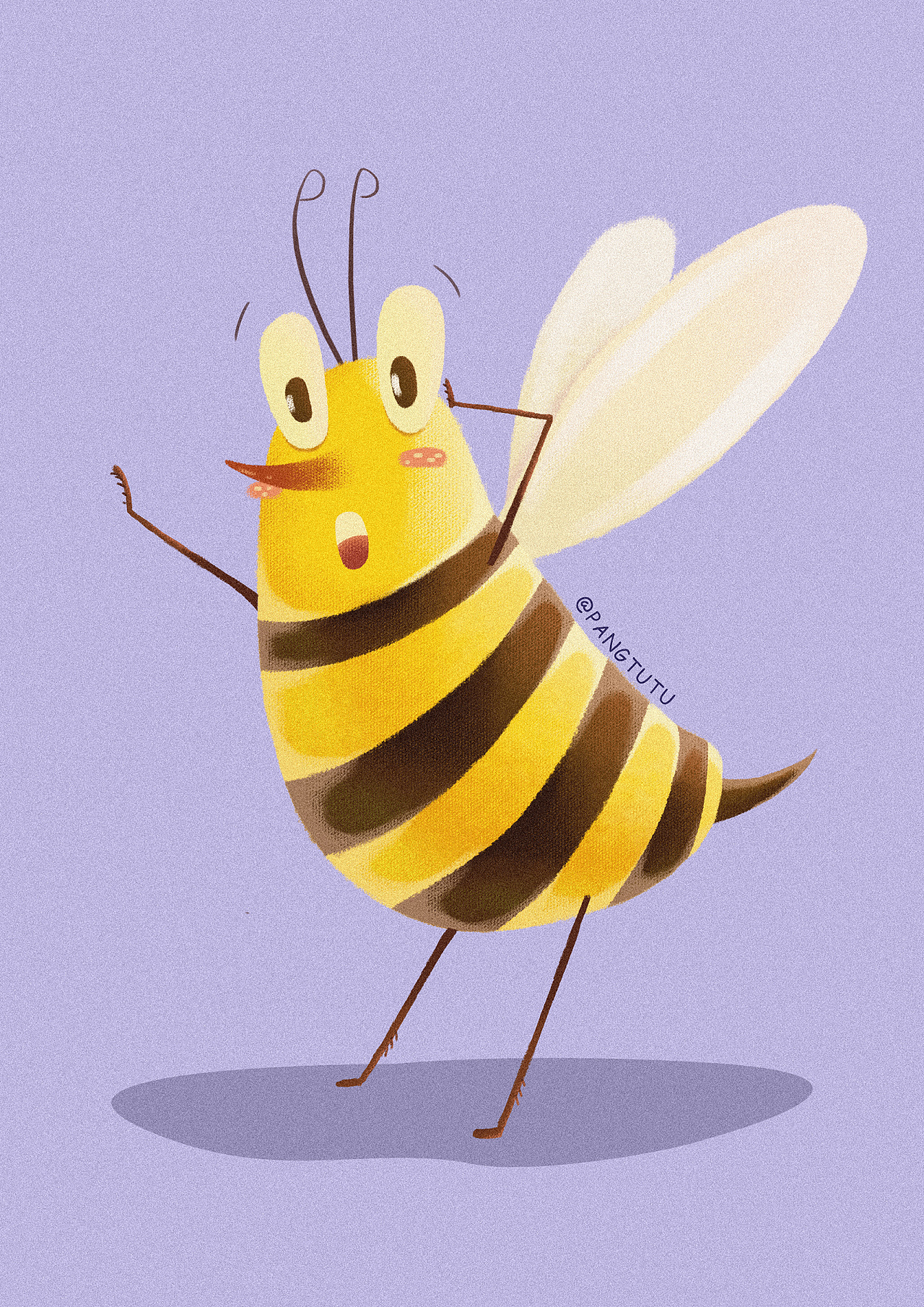 卡通绘本插画昆虫