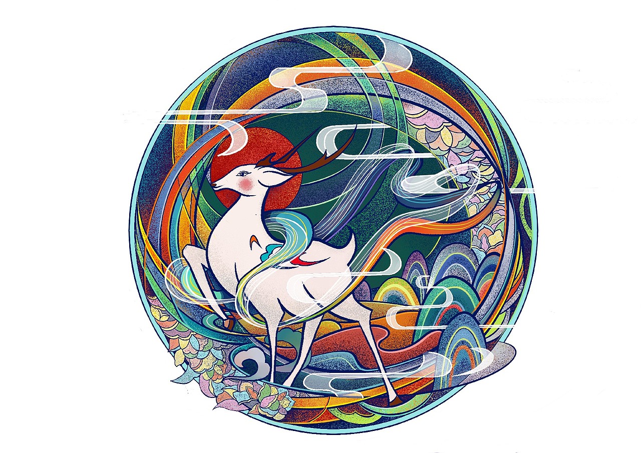 敦煌故事插画设计