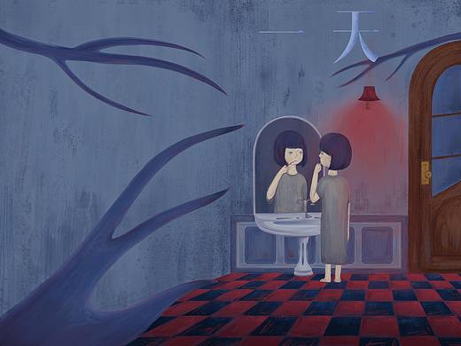 《一天》绘本创作（个人主页-ZNTI4Njk2NDQ=） - 绘本 - 站酷设计师宵萌原创素材 - 站酷ZCOOL