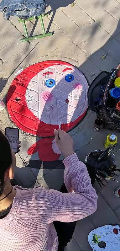 墙体彩绘 井盖彩绘 涂鸦 壁画 手绘 喷绘（图ZMjU1OTg1Nzgw） - 工艺品设计 - 站酷设计师柠檬彩绘原创素材 - 站酷ZCOOL