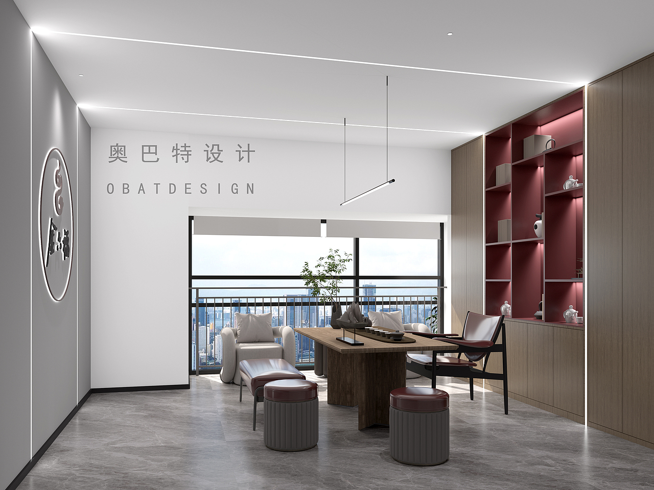 新中式美学--办公室设计