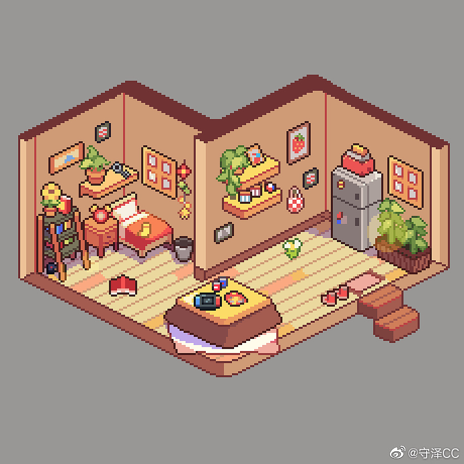 2021年上半年像素画作品/像素风格游戏素材|插画|像素画|守泽cc