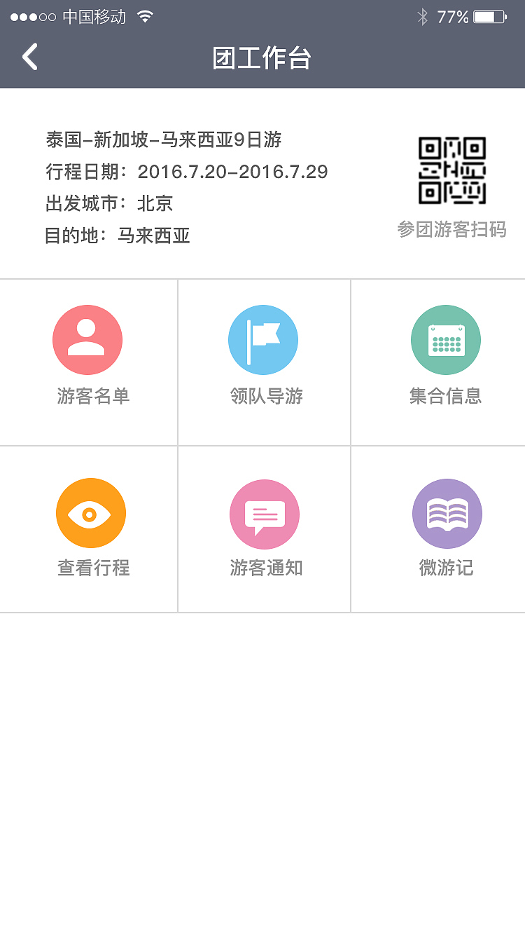 一个B2B的旅游app管理后台