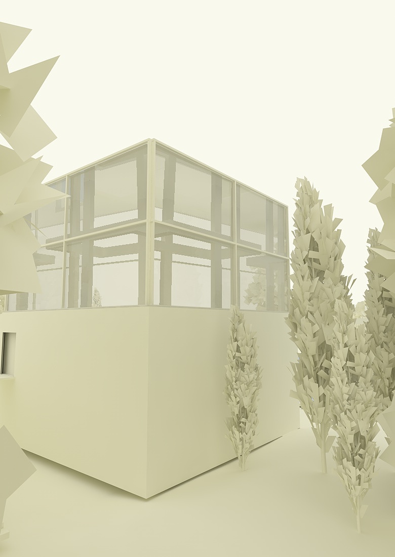 C4D建模 水之教堂