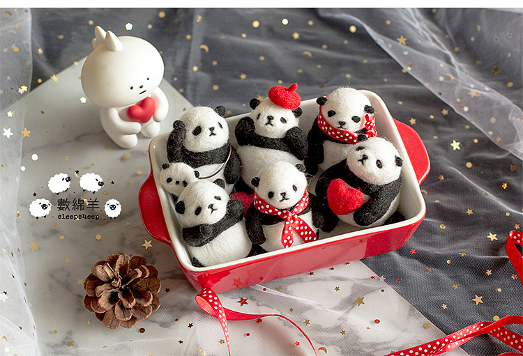 数绵羊羊毛毡熊猫公仔相框画胸针教程（图ZMTEzNzUxMzI4） - 其他手工艺 - 站酷设计师猫饭catfan原创素材 - 站酷ZCOOL