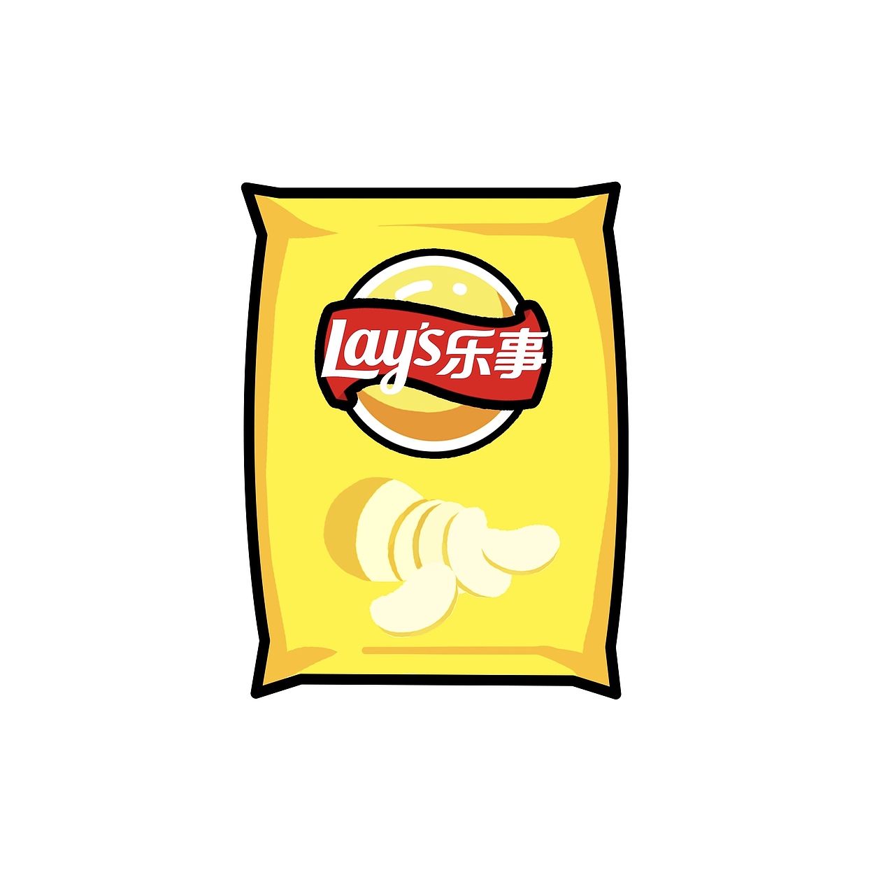 薯片包装插画