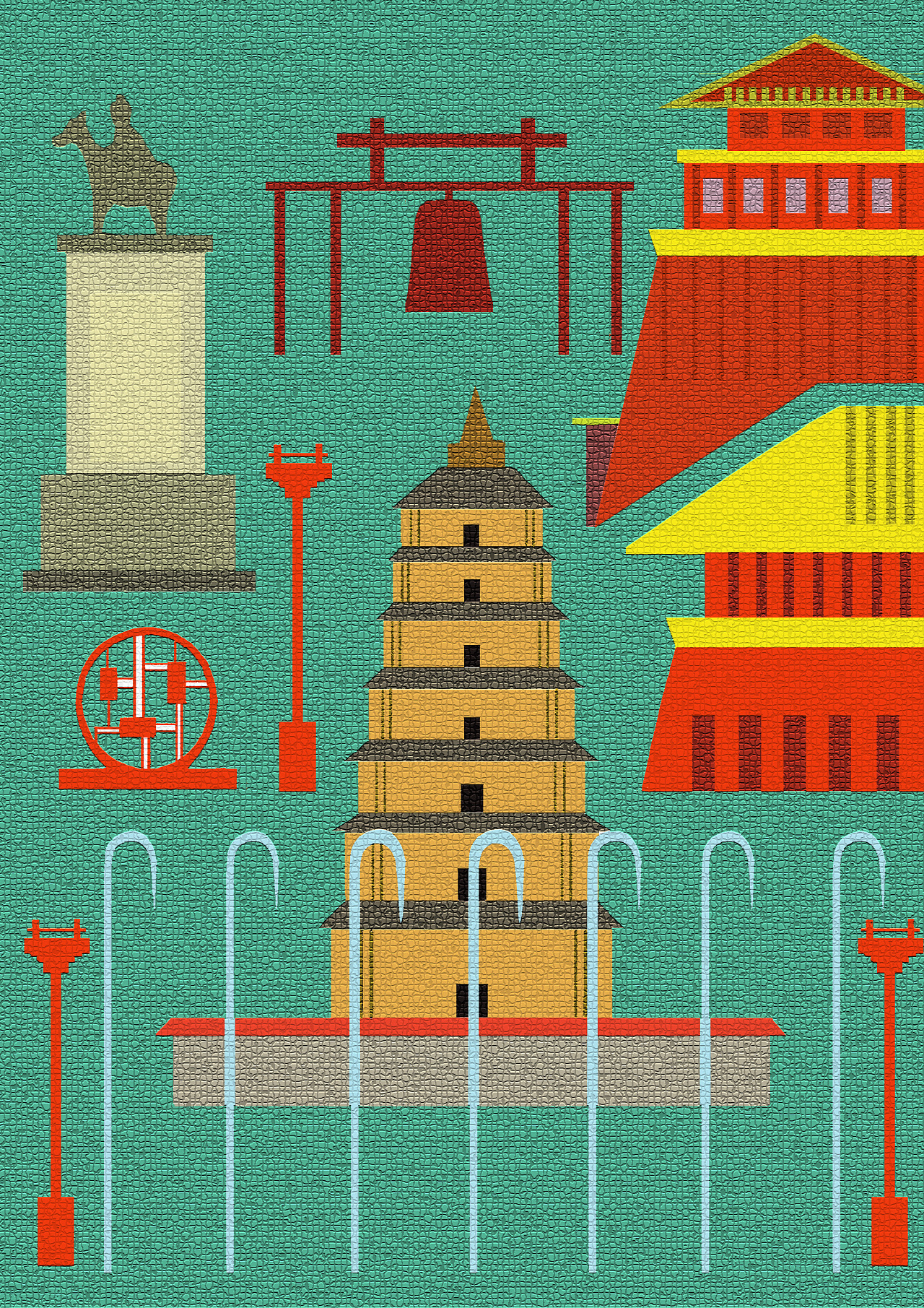 长安印象|插画|商业插画|c洋山药蛋 - 原创作品 - 站酷 (zcool)