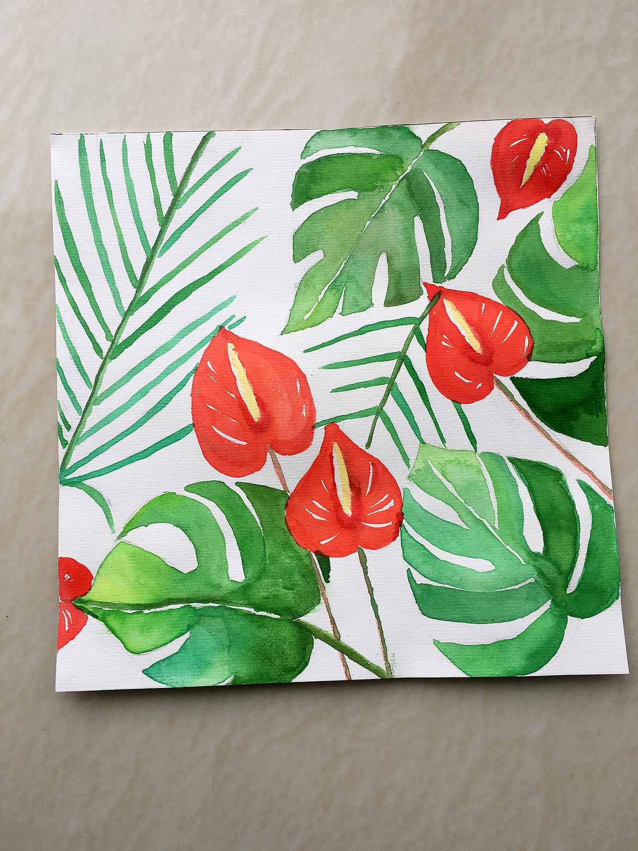 小清新水彩手绘练习