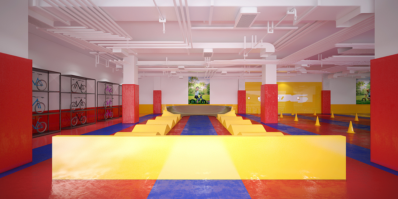 儿童运动场馆儿童平衡车场地设计