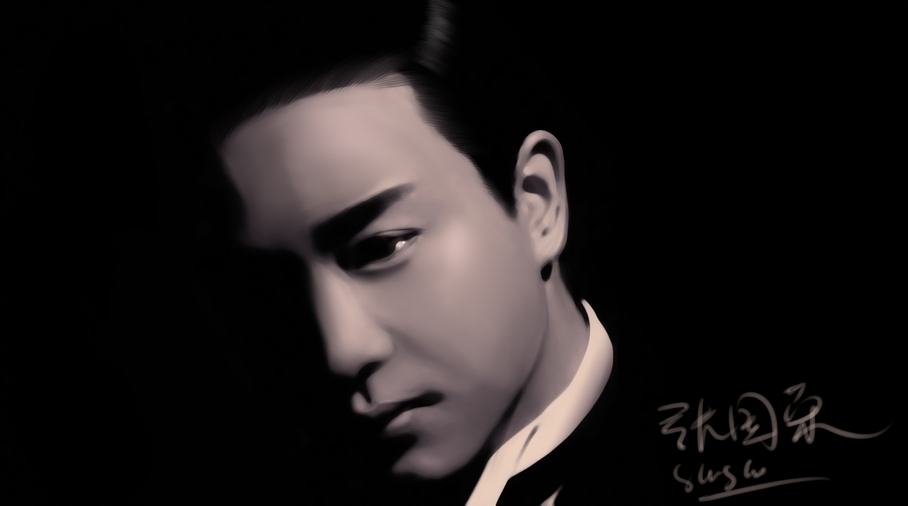 張國榮手繪（圖ZNDgzOTUxNDA=） - 創(chuàng)作習(xí)作 - 站酷設(shè)計師小蘇愛吃魚原創(chuàng)素材 - 站酷ZCOOL