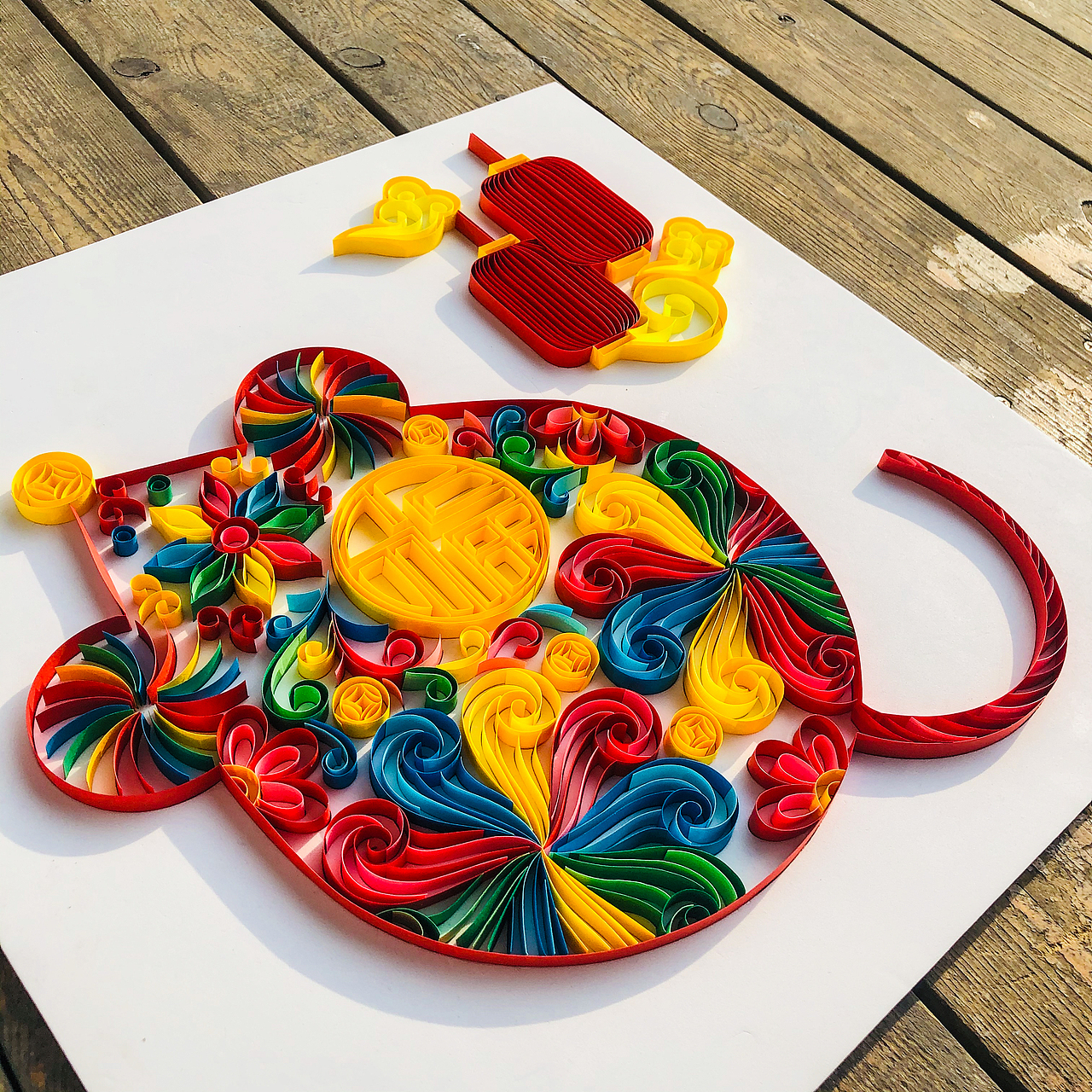 手工衍纸装饰画——灵鼠送福（图ZMTk0NTMxMDY0） - 其他手工艺 - 站酷设计师翡翠梦境艺术工坊原创素材 - 站酷ZCOOL