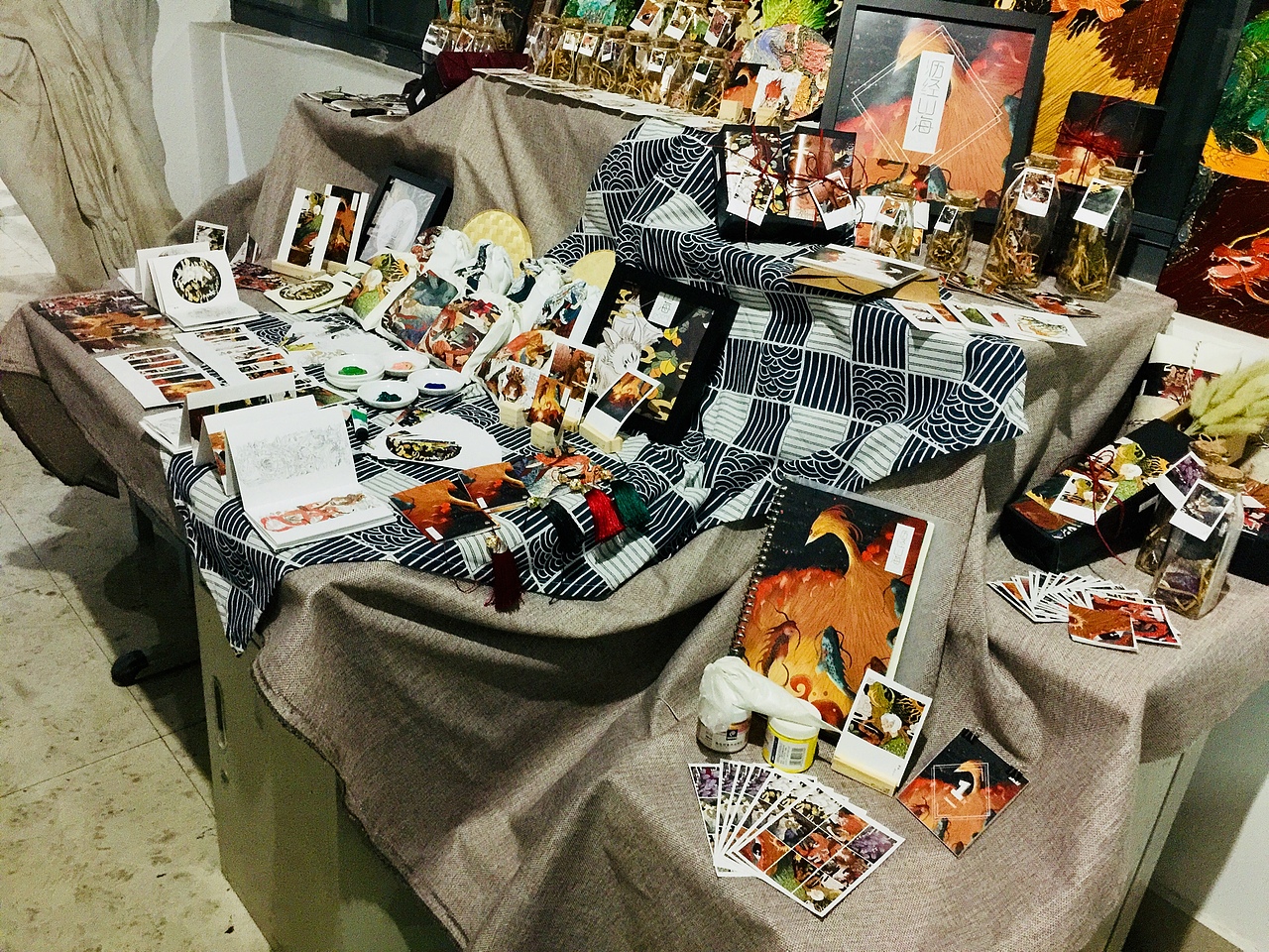 沥粉画毕业设计《沥经山海》（图ZMTE0OTIxMTYw） - 工艺品设计 - 站酷设计师吴瑾婧原创素材 - 站酷ZCOOL