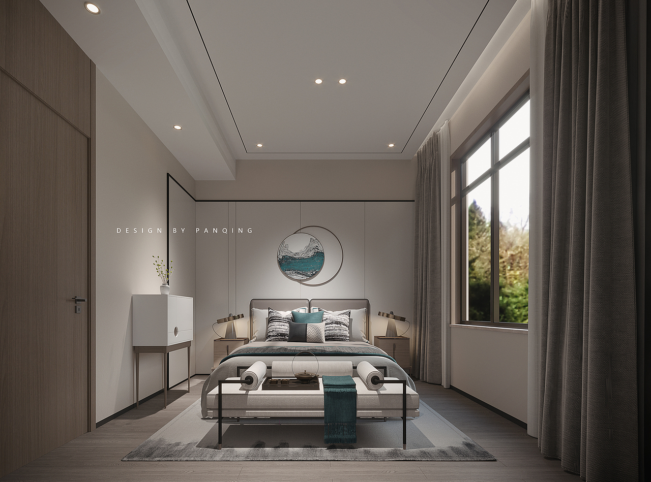 简约新中式样板间