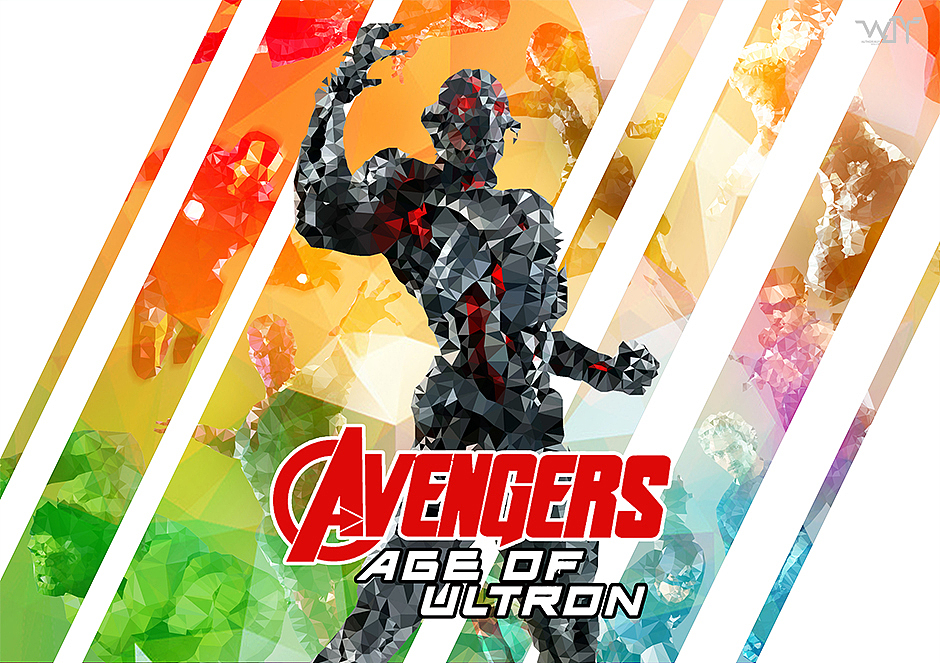 Low Poly 风格《复仇者联盟2》人物海报！（图ZMjg2NzAyMDA=） - 海报 - 站酷设计师WJYD原创素材 - 站酷ZCOOL