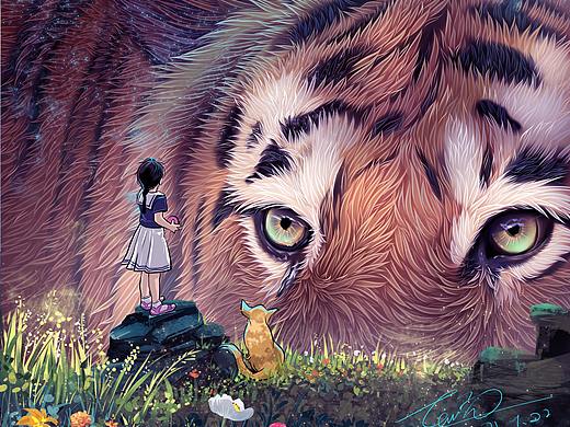 动物插画-《梦幻漂流系列6》