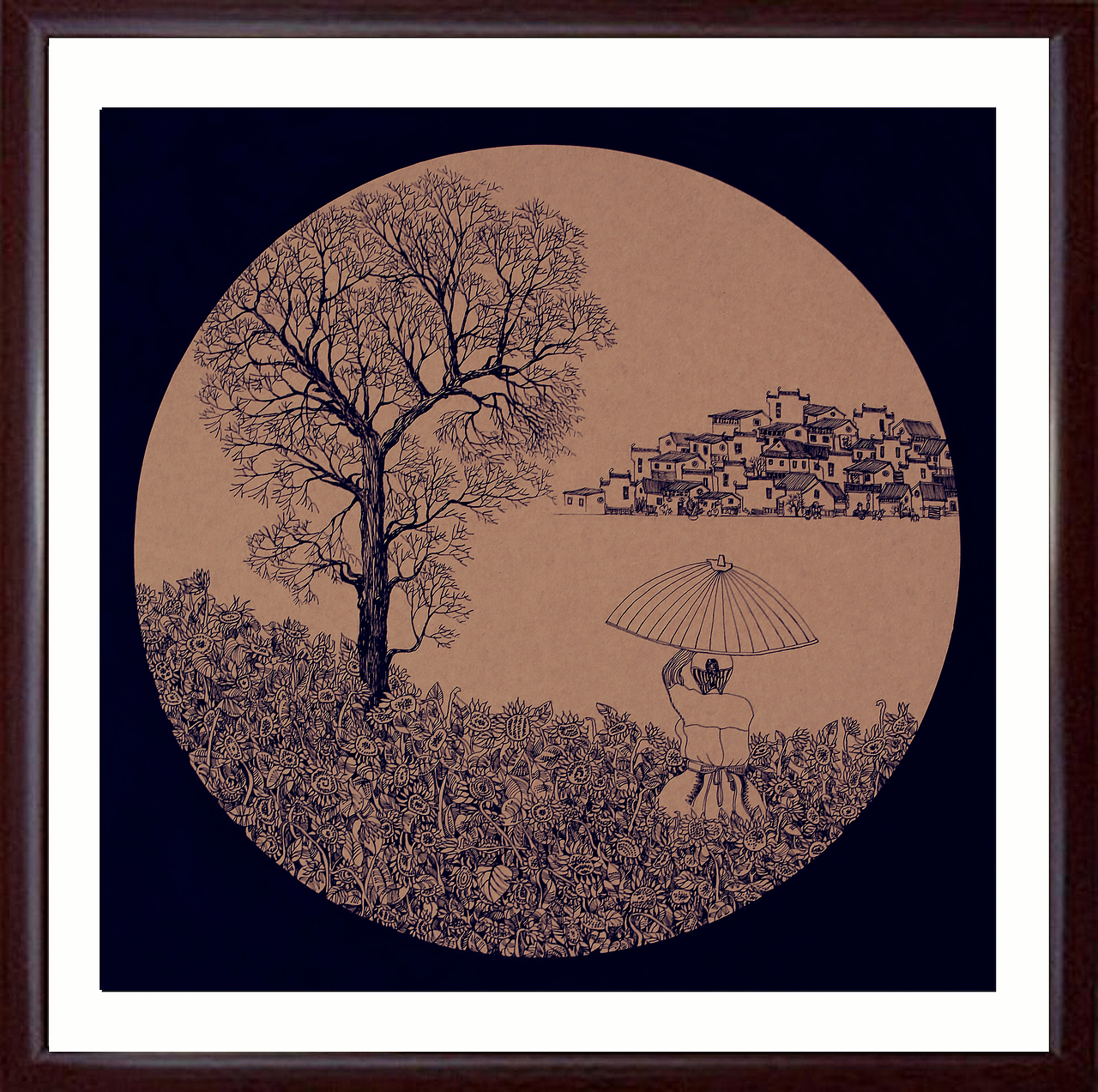 《梦古城》装饰画 湖北理工学院 #青春答卷2014#（图ZMTcwMDk4NDg=） - 绘画 - 站酷设计师张沫沫1992原创素材 - 站酷ZCOOL
