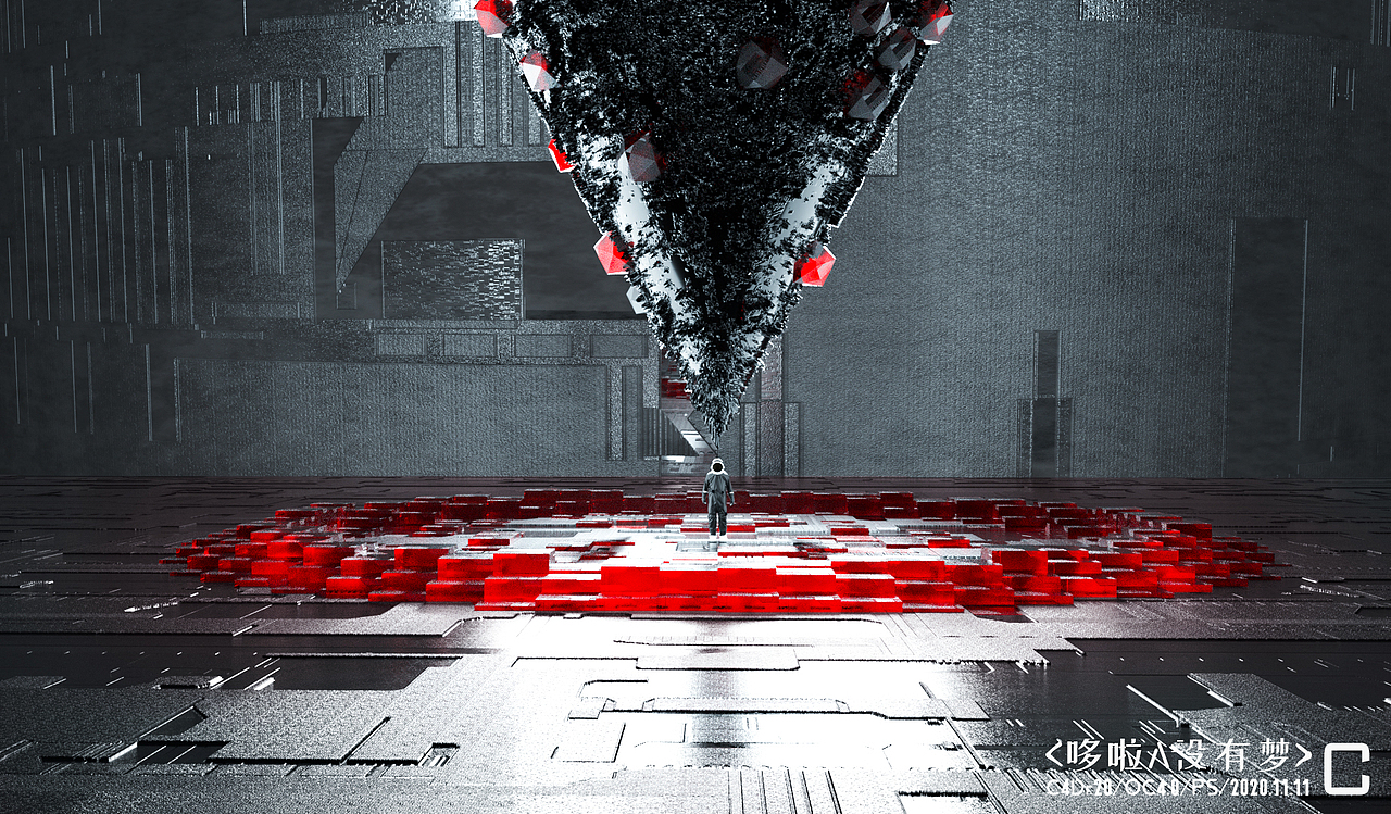 C4D耳机,手机单帧临摹,芯片单帧制作。