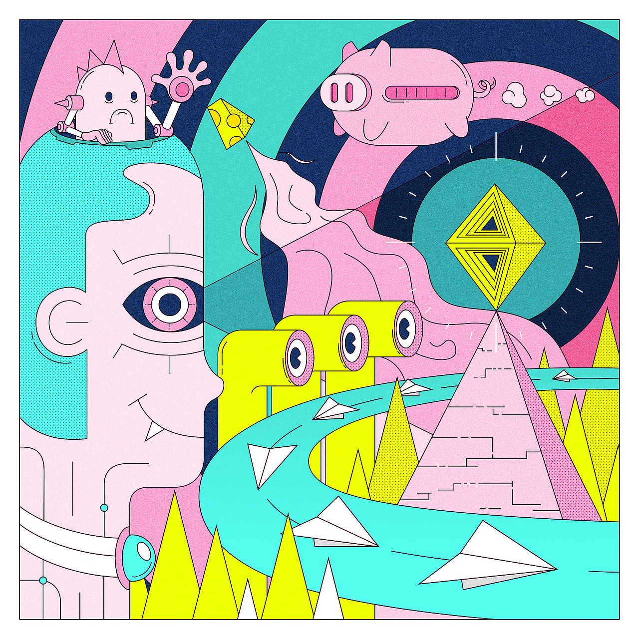 寐 | 2019插画集（图ZMTc5MzcwNTEy） - 艺术插画 - 站酷设计师TinyP原创素材 - 站酷ZCOOL