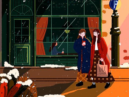 《我们的友谊》（个人主页-ZNTYxNzQzODQ=） - 商业插画 - 站酷设计师梅子酱zj原创素材 - 站酷ZCOOL