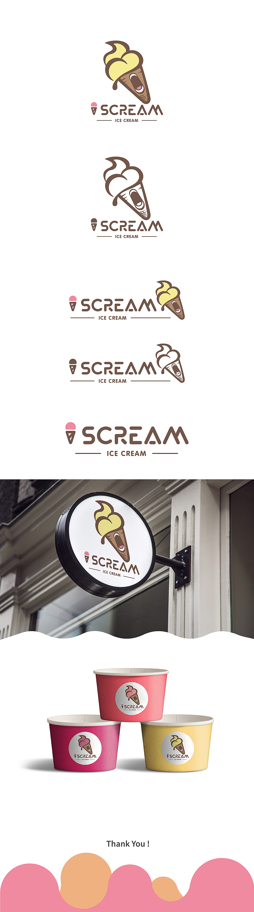 ice cream 冰淇淋 logo（图ZMTk5ODQzNjg4） - 品牌 - 站酷设计师三田土原创素材 - 站酷ZCOOL