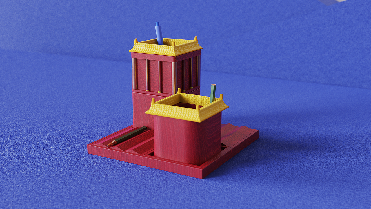 故宫模块化笔筒——打造专属于你的故宫（图ZMjAzNzQ2NDk2） - 生活用品 - 站酷设计师子衣原创素材 - 站酷ZCOOL