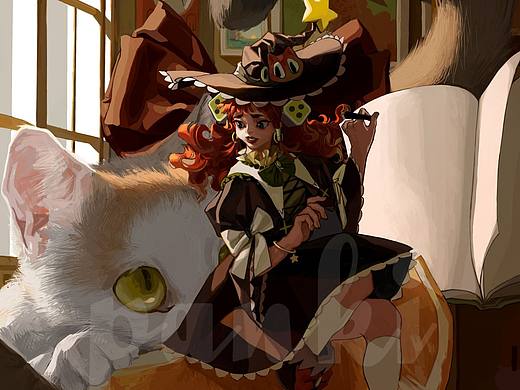 #WOW 童话畅想！橙子魔女和她的猫咪！！