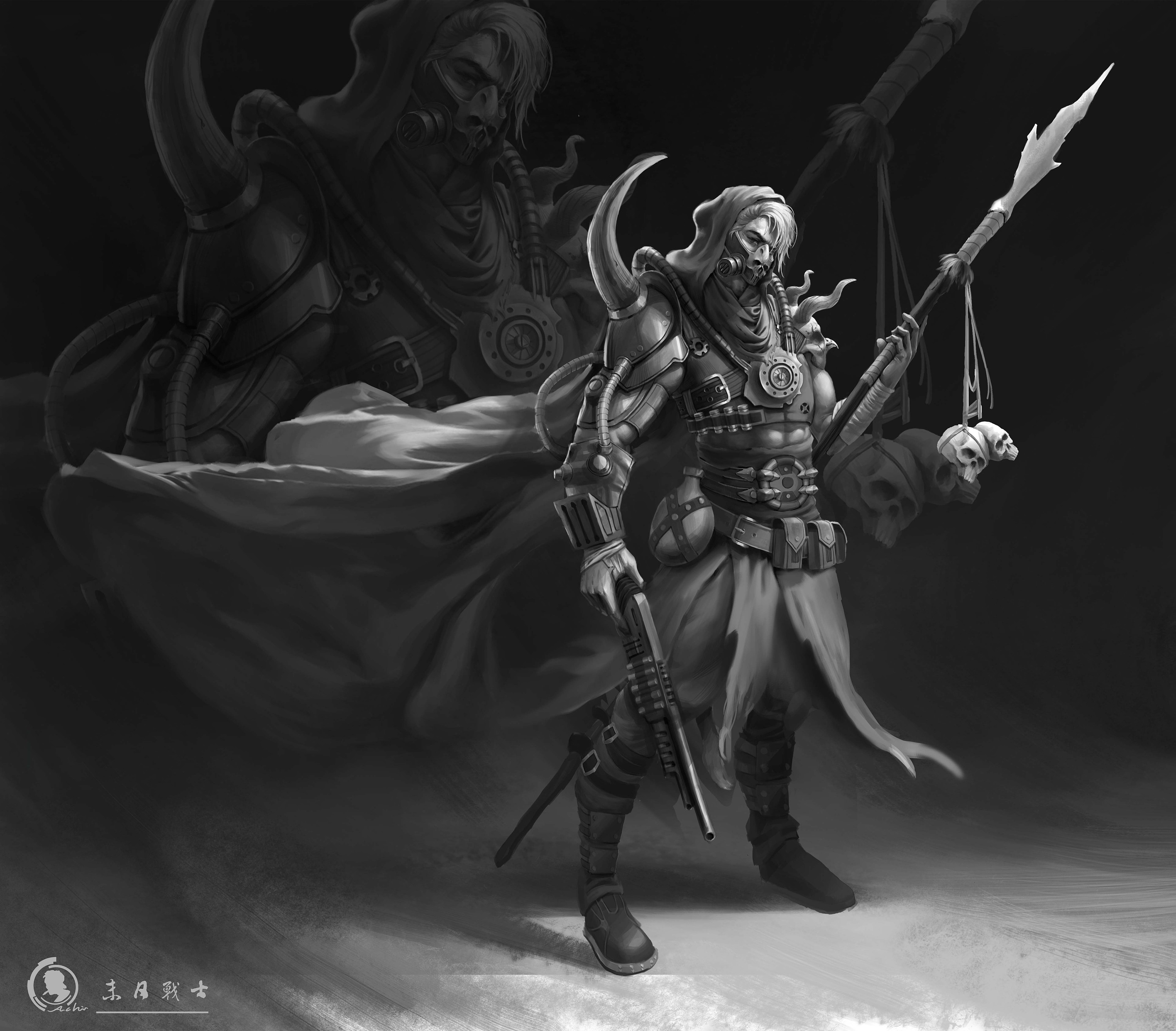 末日战士|插画|游戏原画|阿池啊 - 原创作品 - 站酷 (zcool)