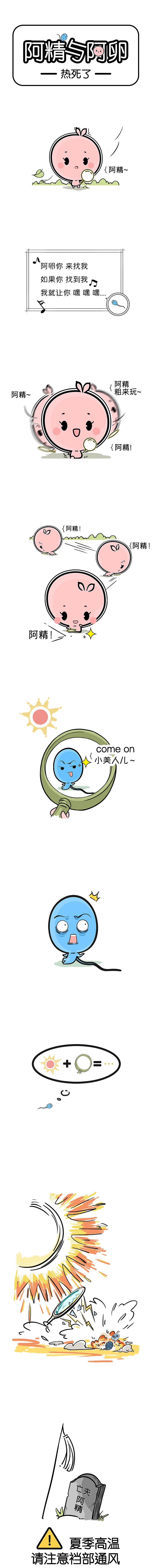 阿精与阿卵-热死了