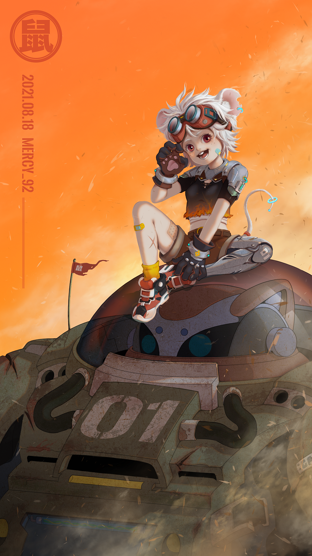 废土生肖系列-子鼠（图ZMjY5NzQ4MTg4） - 创作习作 - 站酷设计师Mercy_92原创素材 - 站酷ZCOOL