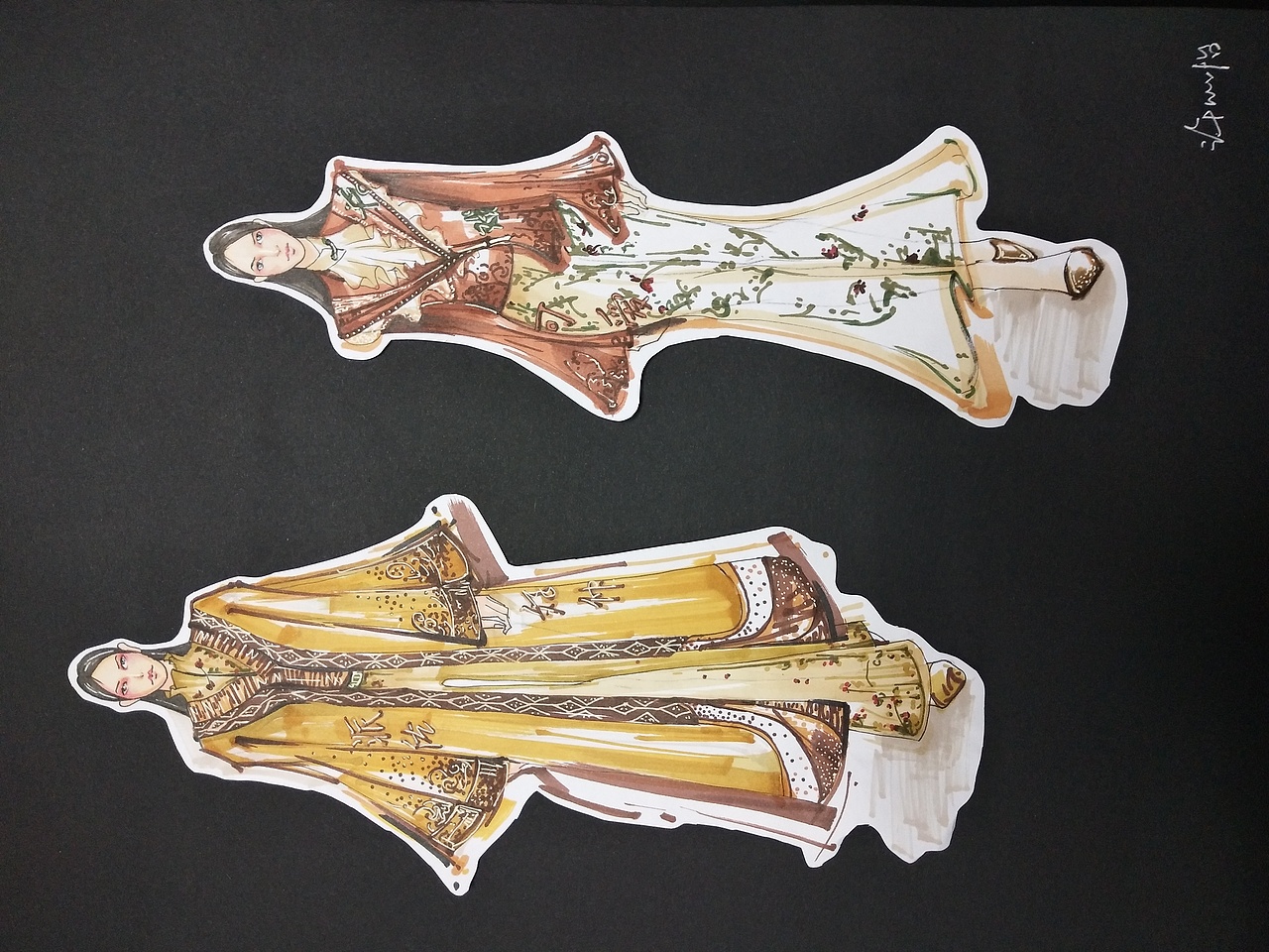 手绘（图ZMTcyMDUyNzAw） - 其他服装 - 站酷设计师Xinybb原创素材 - 站酷ZCOOL