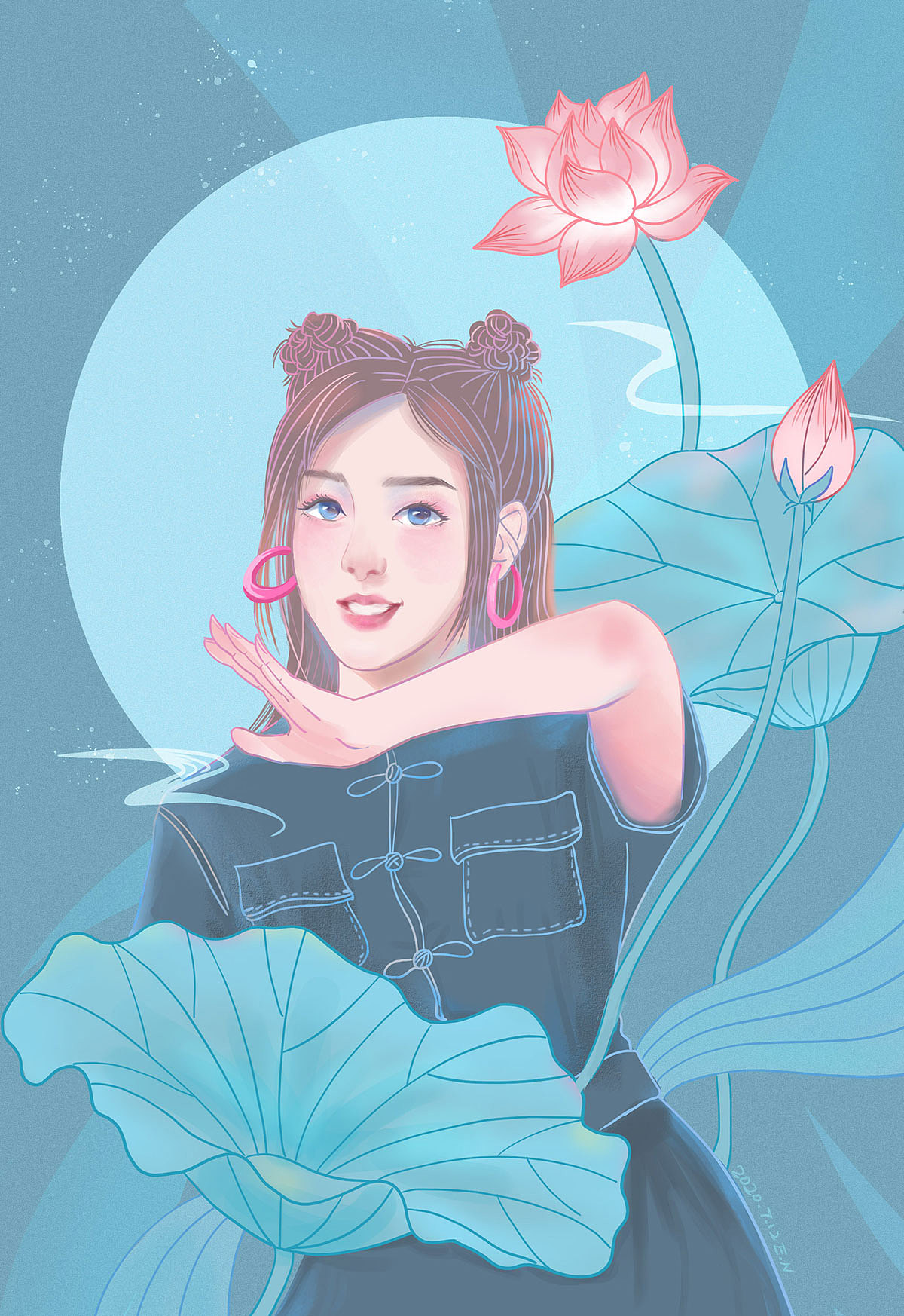 乘风破浪的姐姐--韵韵子（图ZMjE2NjEyMjQ4） - 艺术插画 - 站酷设计师尼希米原创素材 - 站酷ZCOOL