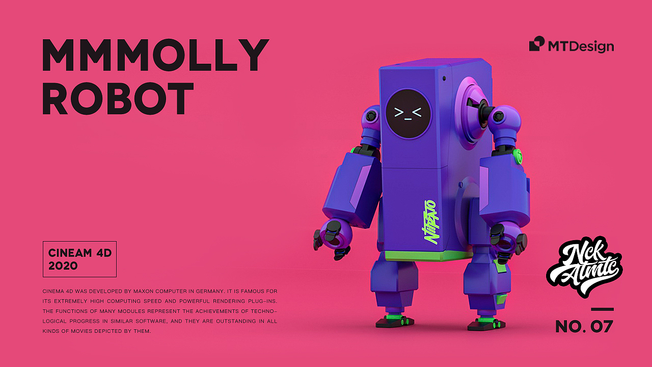 C4D机器人练习（图ZMjI1MzYwMzA0） - 机械/交通 - 站酷设计师猫二七原创素材 - 站酷ZCOOL