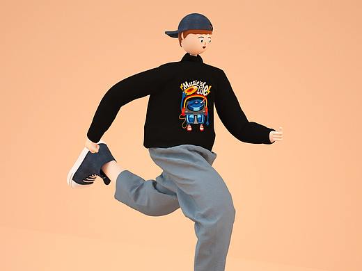 滑板少年