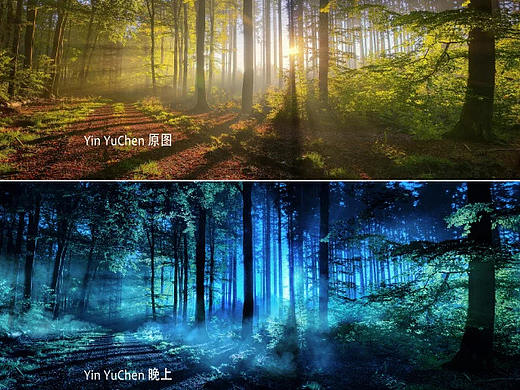 PS图像后期调色向——时间变化