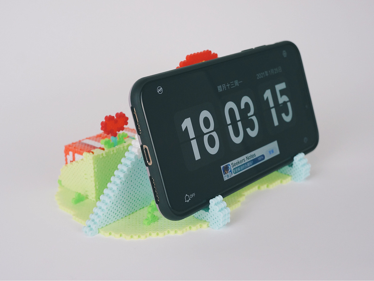 漫漫拼豆丨手机支架＋万年历（图ZMjUxNDkwODIw） - 手办/模玩 - 站酷设计师漫漫拼豆原创素材 - 站酷ZCOOL