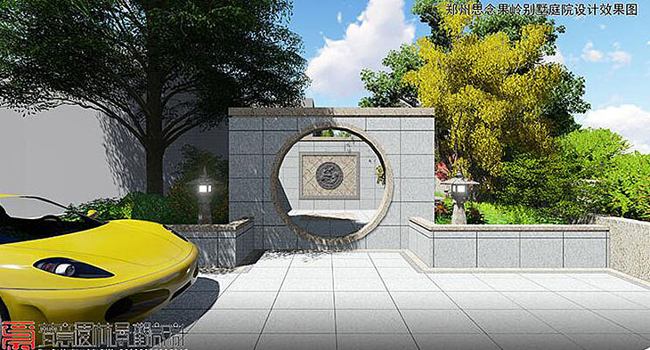 郑州别墅庭院设计-郑州思念果岭别墅庭院（图ZMTQ1MDYxOTQ0） - 景观设计 - 站酷设计师郑州庭院设计公司原创素材 - 站酷ZCOOL