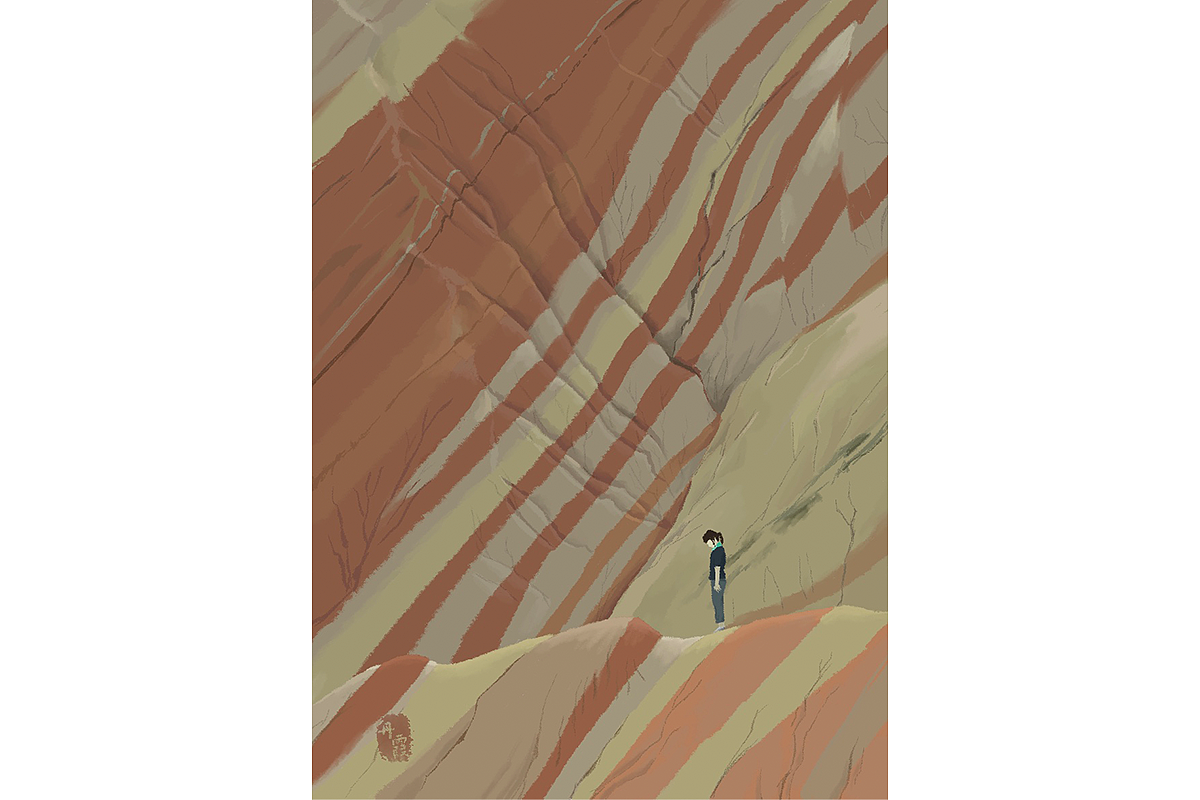 旅行插画-甘肃青海