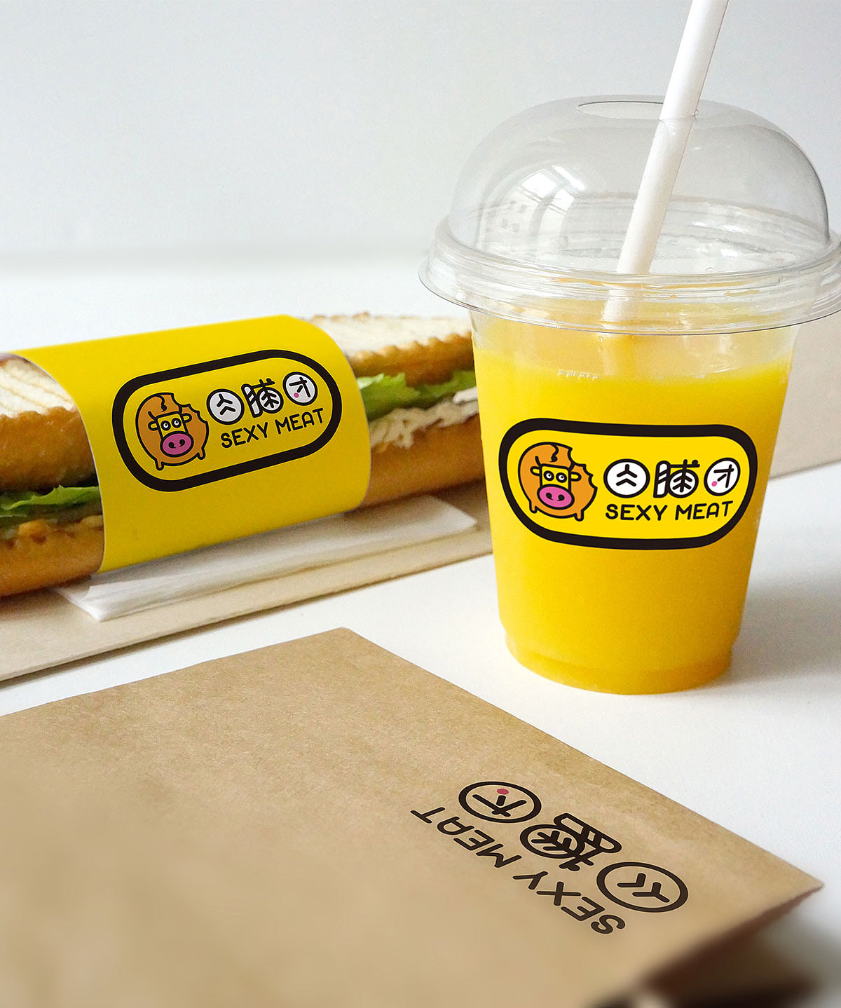 【市野品策】肉蒲团 LOGO设计 物料 零售