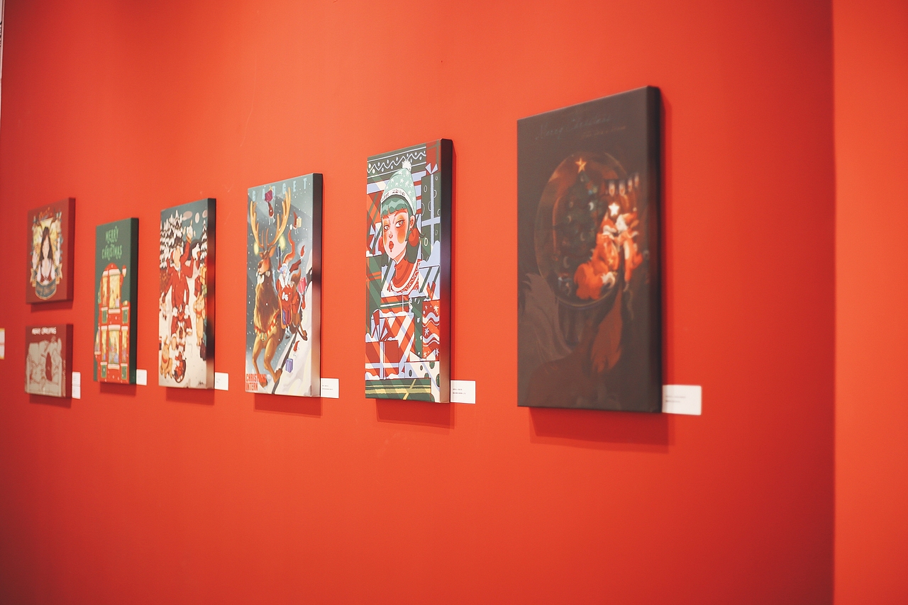 圣诞主题插画展（图ZMjM0NTgwMTA4） - 商业插画 - 站酷设计师临云插画原创素材 - 站酷ZCOOL