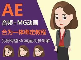 【AE教程】如何用表达式将mg人物嘴型与音频绑定起来?