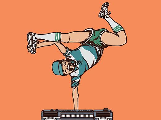 街舞时代 插画