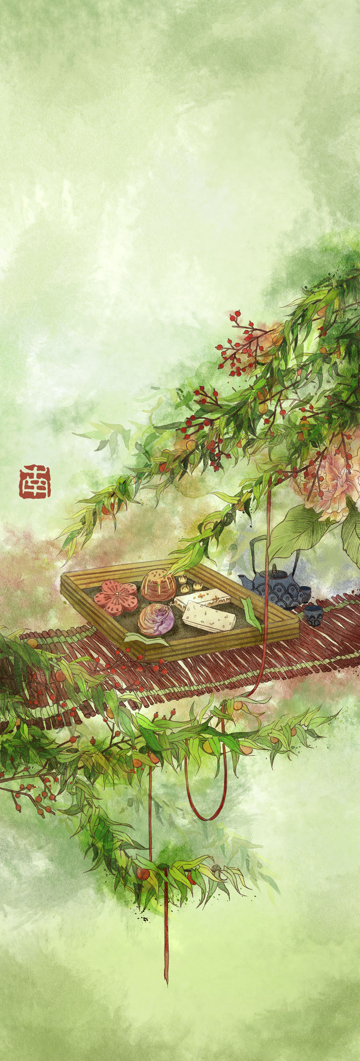 花语（图ZMTM1MjUyMzky） - 商业插画 - 站酷设计师十二南原创素材 - 站酷ZCOOL